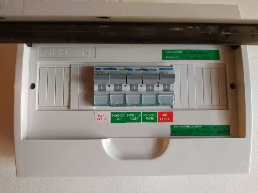 Main switchboard inspection